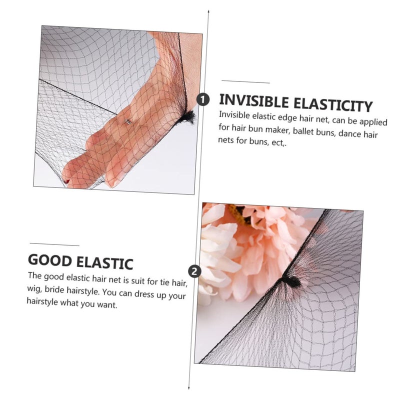 Nylon Invisible Hairnet 100pcs Ultra Fine Mesh Bun Net Lightweight Breathable For Dancers Skaters - Image 5